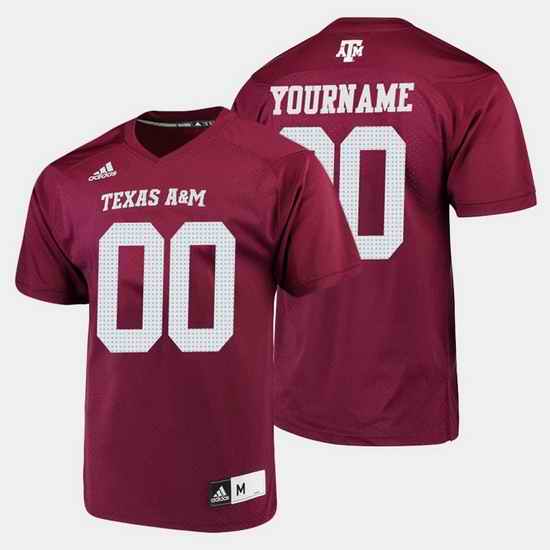 Men Women Youth Toddler Texas A M Aggies Custom College Football Maroon Jersey
